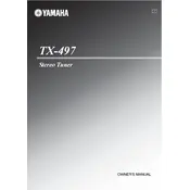 Yamaha TX-497 Tuner manual cover