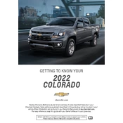 Chevrolet Colorado 2022 manual cover