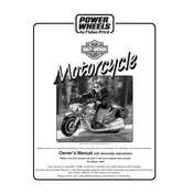 Power Wheels Mattel Harley-Davidson Motorcycle Ride-on 74290 Toy manual cover