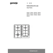 Gorenje G641XUK Hob manual cover