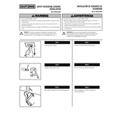 Craftsman CMXZDCG480 Sensor manual cover