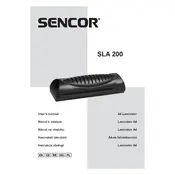 Sencor SLA 200 Laminator manual cover