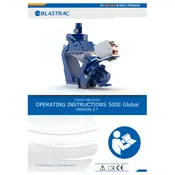 Blastrac 500E Blasting Machine manual cover