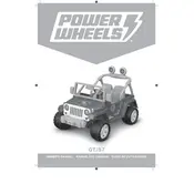 Power Wheels Mattel Jeep JoJo Siwa GTJ57 Toy manual cover