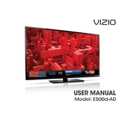 Vizio E500d-A0 TV manual cover