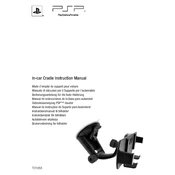 Sony PlayStation Portable PSP In-Car Cradle manual cover