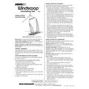 Davis Windscoop 291 Sail manual cover