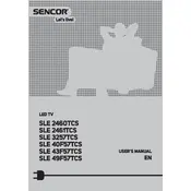 Sencor SLE 40F57TCS Television manual cover