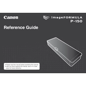 Canon imageFORMULA P-150 manual cover