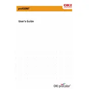 Oki Pro920WT Printer manual cover