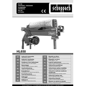 Scheppach HL650 5905206901 Log Splitter manual cover