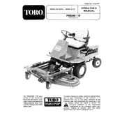 Toro ProLine 30718 Tractor manual cover