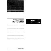 Icom IC-M600 Transceiver manual cover