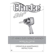 Clarke 3110858 CAT102 Heavy Duty Impact Wrench manual cover