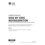 LG LHSXS2706S Refrigerator manual cover