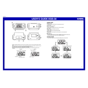 Casio DQS30 Clock manual cover