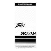 Peavey Deca 724 Amplifier manual cover