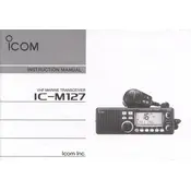 Icom IC-M127 Transceiver manual cover