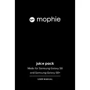 Mophie Samsung Galaxy S8 Plus Juice Pack Battery Case manual cover