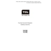 TCL P222TMW Refrigerator manual cover