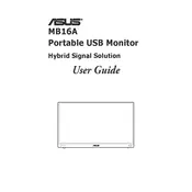 ASUS ZenScreen MB16ACV Monitor manual cover