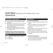 Matsui MSB60BLK manual cover