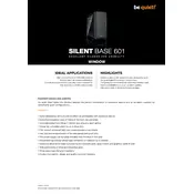 be quiet! Silent Base 601 Window Silver Case manual cover