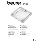 Beurer BBF 183 Scale manual cover