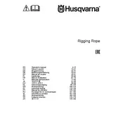 Husqvarna Rigging Rope Rope manual cover