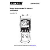 Flir Extech SDL710 Manometer manual cover