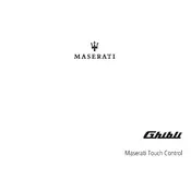 Maserati Ghibli Touch Control 2019 Sedan manual cover