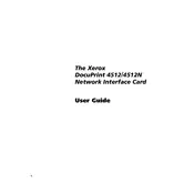 Xerox DocuPrint 4512 Printer manual cover