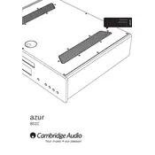 Cambridge Audio Azur 851C Player manual cover