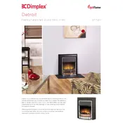 Dimplex Optiflame Detroit DTT20 Electric Fire manual cover