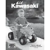 Power Wheels Mattel Lil Kawasaki K0452 Toy manual cover