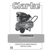 Clarke 2322015 Warrior 40 110V Air Compressor manual cover