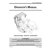 Toro 19A40002OEM 50-inch Bagger manual cover