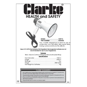 Clarke 4560600 CMP10 Megaphone manual cover