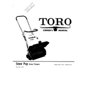 Toro 31410 Snow Thrower manual cover