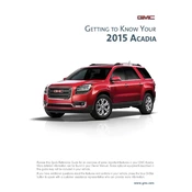 GMC Arcadia 2015 manual cover