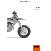 KTM SMR 450 2022 Motorcycle manual cover