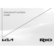 Kia Rio 2022 Hatchback manual cover