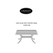 Crosley CO6201-BK Table manual cover