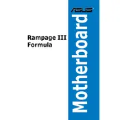 ASUS RAMPAGE III FORMULA Motherboard manual cover