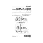 Honeywell SP970A Regulator manual cover