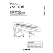 Casio Privia PX135 Keyboard manual cover