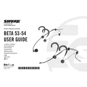 Shure BETA53 Microphone manual cover