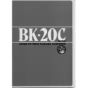 Yamaha Electone BK-20C Keyboard manual cover