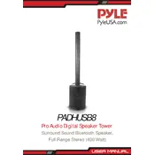 Pyle PADHUSB8 Speaker manual cover