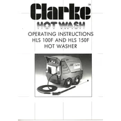 Clarke 7320156 HLS100F Hot Washer manual cover